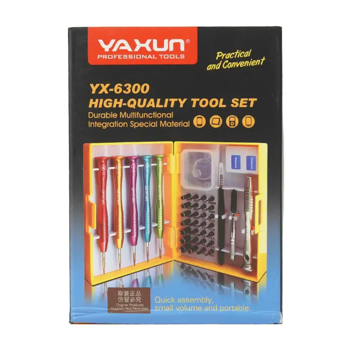 ست پیچ گوشتی YAXUN YX-6300 مناسب تعمیرات موبایل